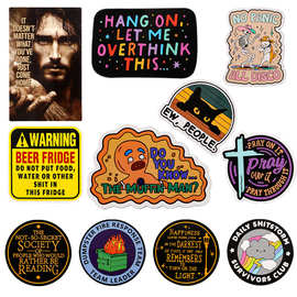 语录章鱼乌云磁吸冰箱贴冰箱装饰橡胶软胶磁性贴