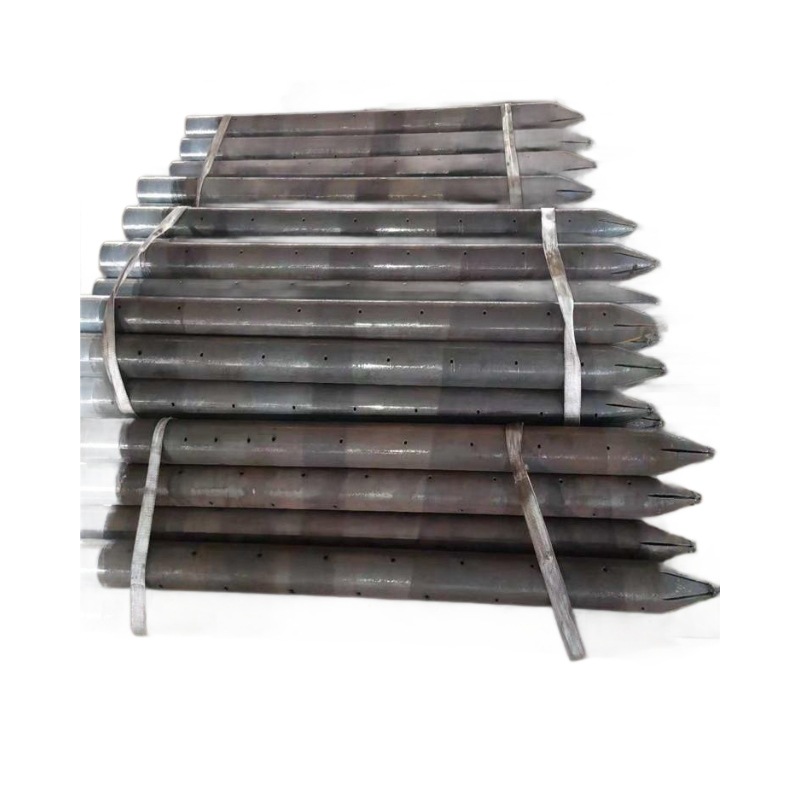 60 * 3.5 tubería de prueba de pila ferroviaria de lechada de tubería de válvula de manga para prueba de pila