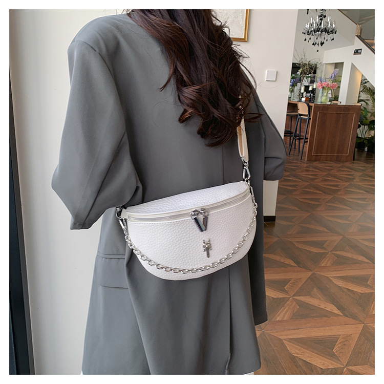 Streetwear Style Women's Streetwear Solid Color PU Waist Bags