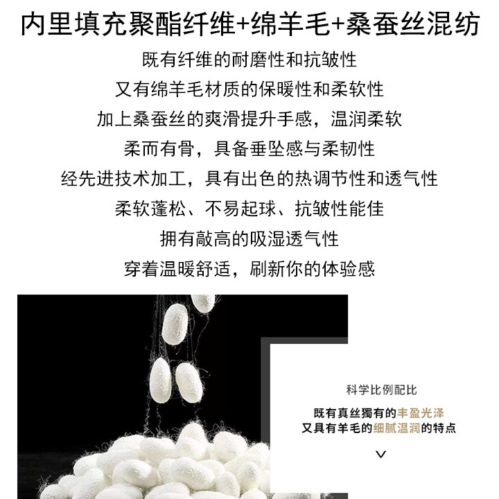 户外旅行者】秋冬老钱感休闲运动羊毛桑蚕丝防风保暖连帽棉服外套|undefined
