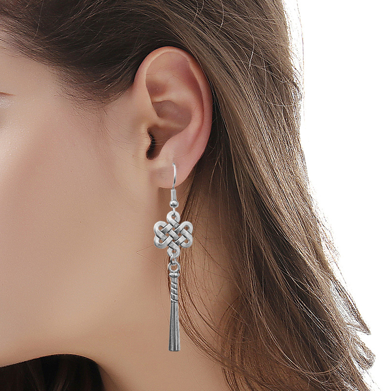 Retro universal long earrings handmade