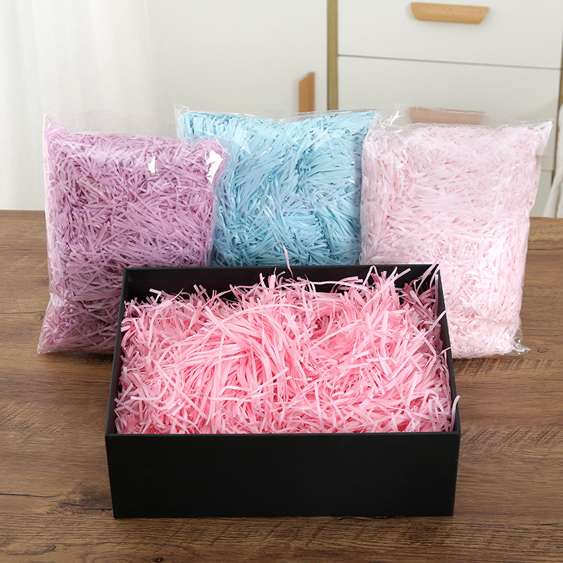 Wedding candy box decoration raffia paper silk packaging filling accessories gift packaging filling factory wholesale