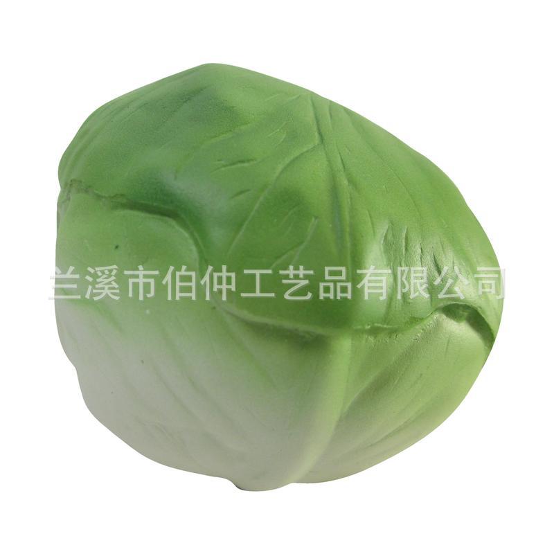 跨境商品新款仿真蔬菜生菜PU压力球可印logo厂家直供活动礼品