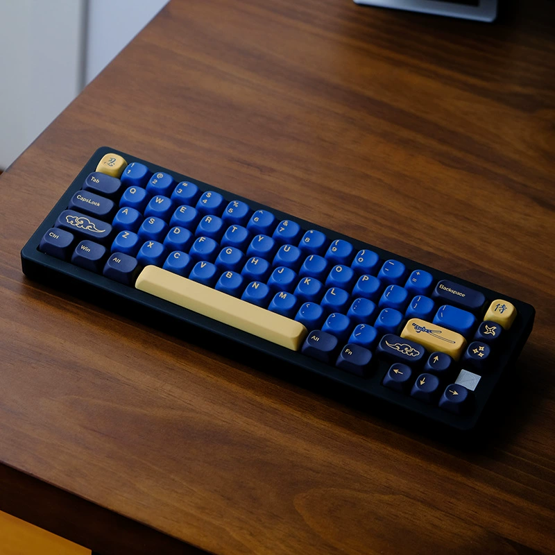 GMK Blue Samurai MOA\KOA Высота 131 Ключ Совместимый механическая клавиатура заменяемая Caps Customized Blue 68 98