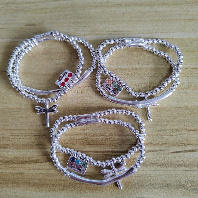 Spanish Unode50 Niche Design Dragonfly Love Health Good Luck Bracelet Ins Instant Wealth Elastic Cord Spanish Unode50 Niche Design Dragonfly Love Health Good Luck Bracelet Ins Instant Wealth Elastic Cord