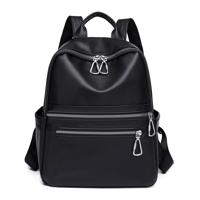 Bolsos para mujer 2023 nueva mochila de cuero suave casual para mujer moda simple retro mochila de viaje mochila escolar al por mayor