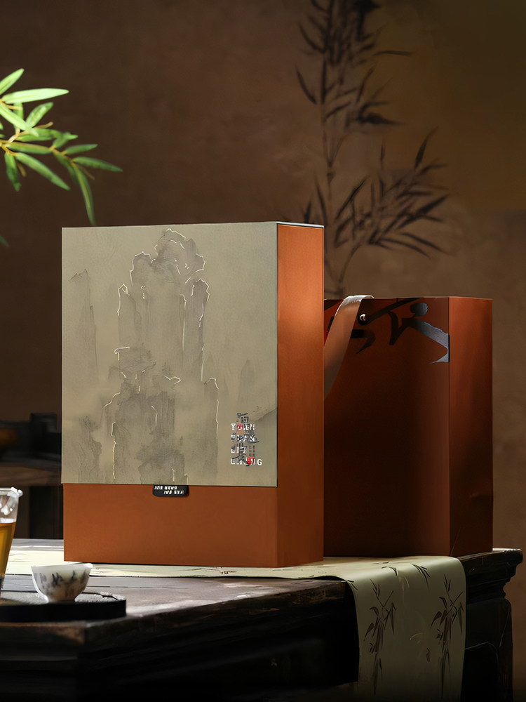 春节茶叶包装盒空礼盒古树红茶金骏眉正山小种礼盒装空盒定 制log