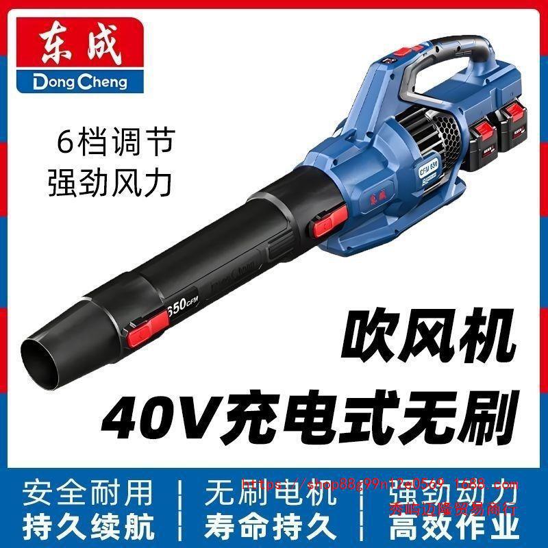 Dongcheng 40V 브러시리스 리튬 헤어 드라이어 송풍기 폭풍 DCQF40171 고출력 충전식 집진기