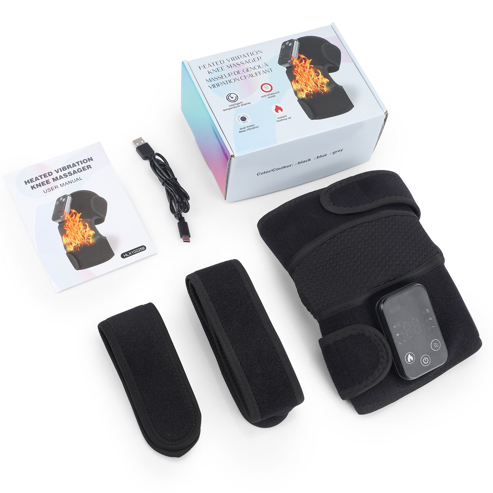 Key vibration heating knee pad