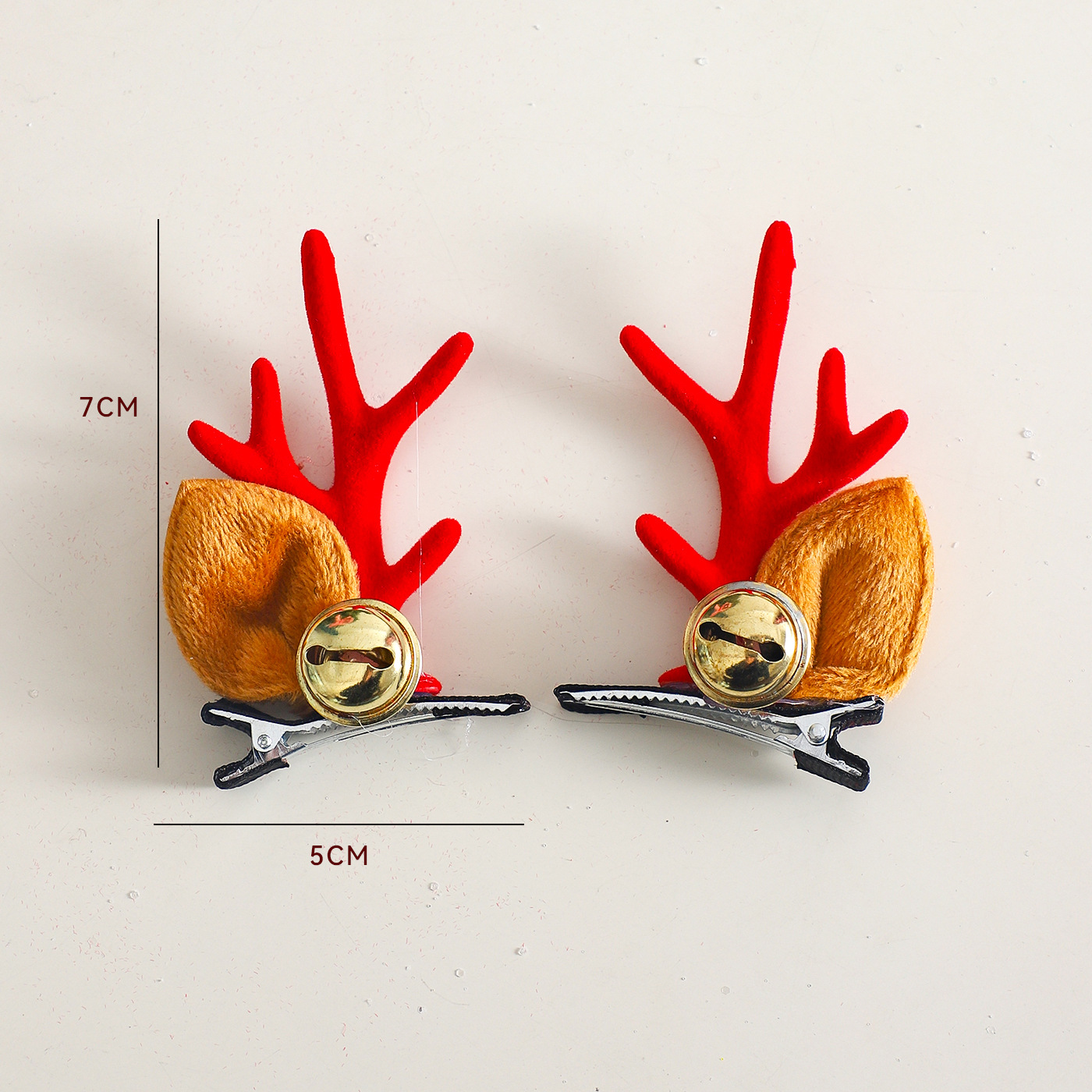 Decoración de árbol de Navidad de siete colores cordier corno de ciervo clips ornamentos embalaje de flores floral florista diy