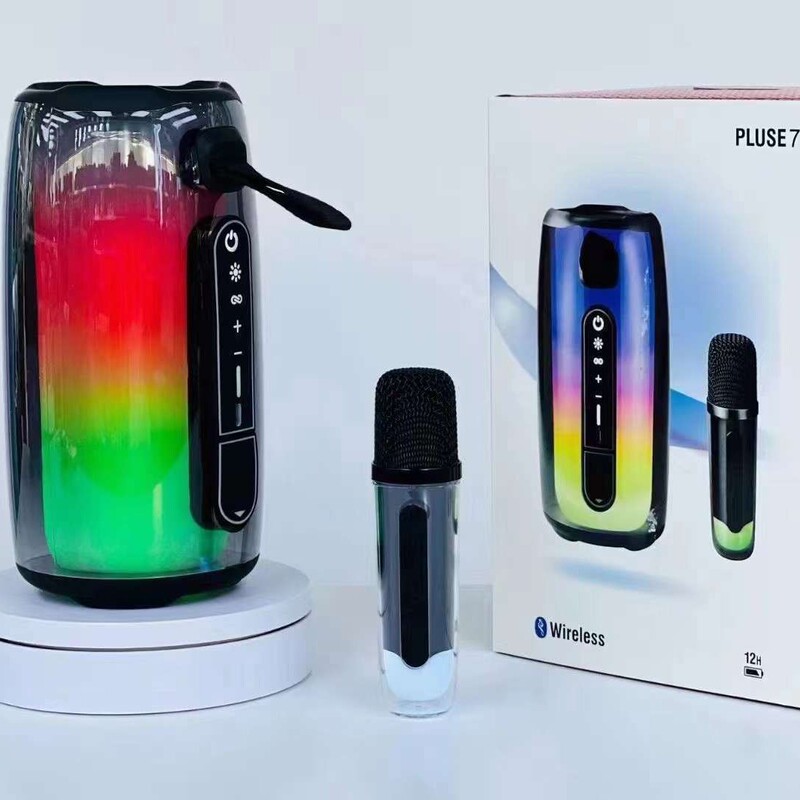 七色の脈動7ブルートゥーススピーカーpulse 7無線携帯型オーディオ360度雰囲気ランプk歌付麦|undefined