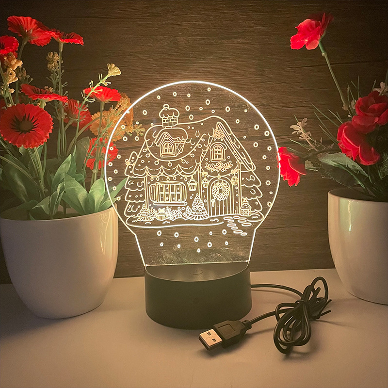 Mesa de la sala de deportes electrónicos con decoración Mickey Mouse luz de ambiente acrílico 3D osito luz de noche lámpara de mesa decoración de escritorio de dormitorio