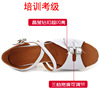 Children's white shoes, white dancing footwear with bow, soft sole