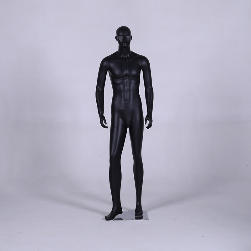 Tienda de ropa de lujo modelo masculino accesorios de todo el cuerpo nariz abstracta muñeca de cinco caras muestra ventana modelo de moda masculina coreana