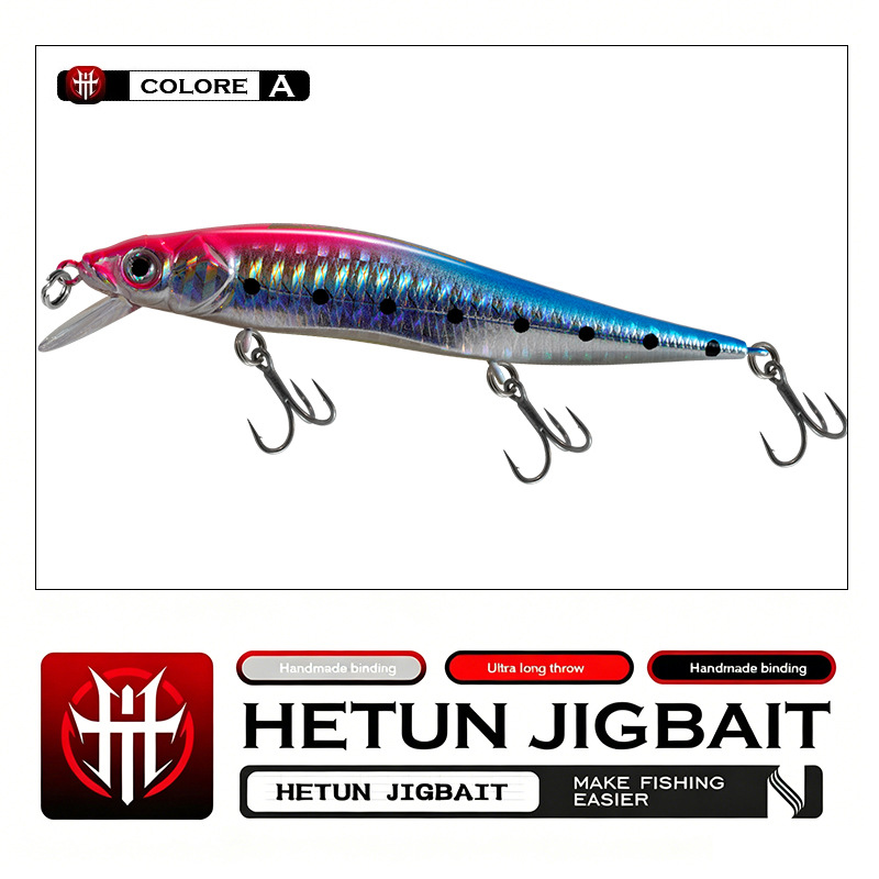Transfronterizo oneTengMino 9.5 / 12.5G ajustable extracción de cebo biónico falso cebo luya cebo ultra-remota lanzamiento de la boca del pescado image 14