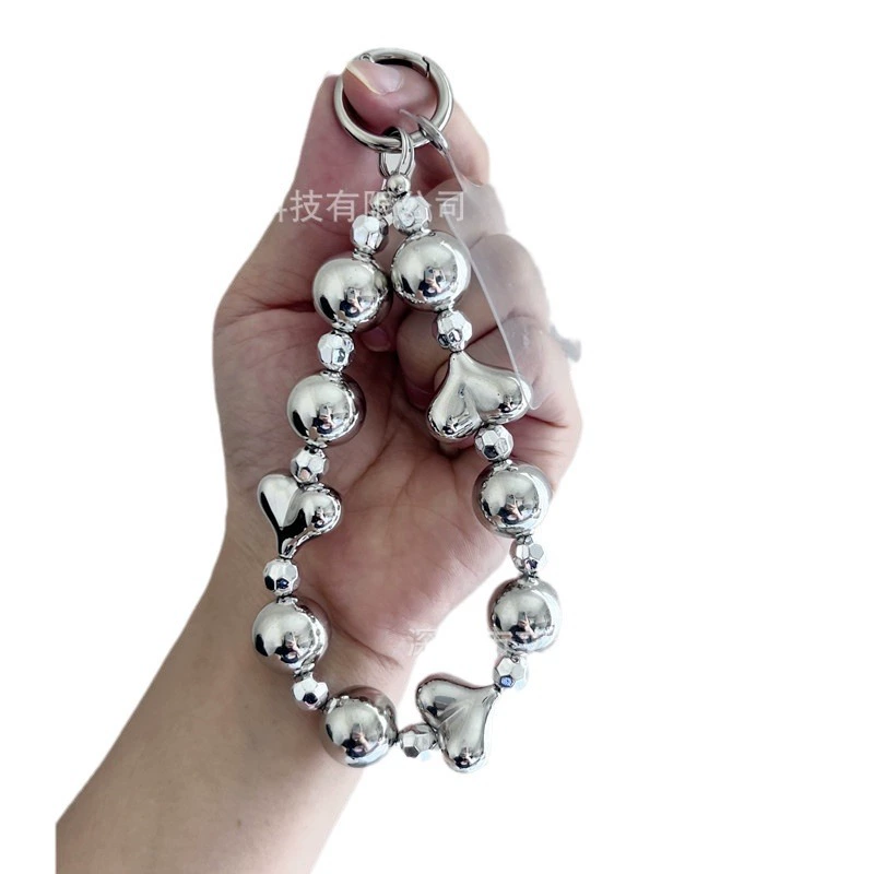 Серебряные круглые бусины, браслет, цепочка, подвеска, (международная торговля), интернет-знаменитость, стиль высокого качества