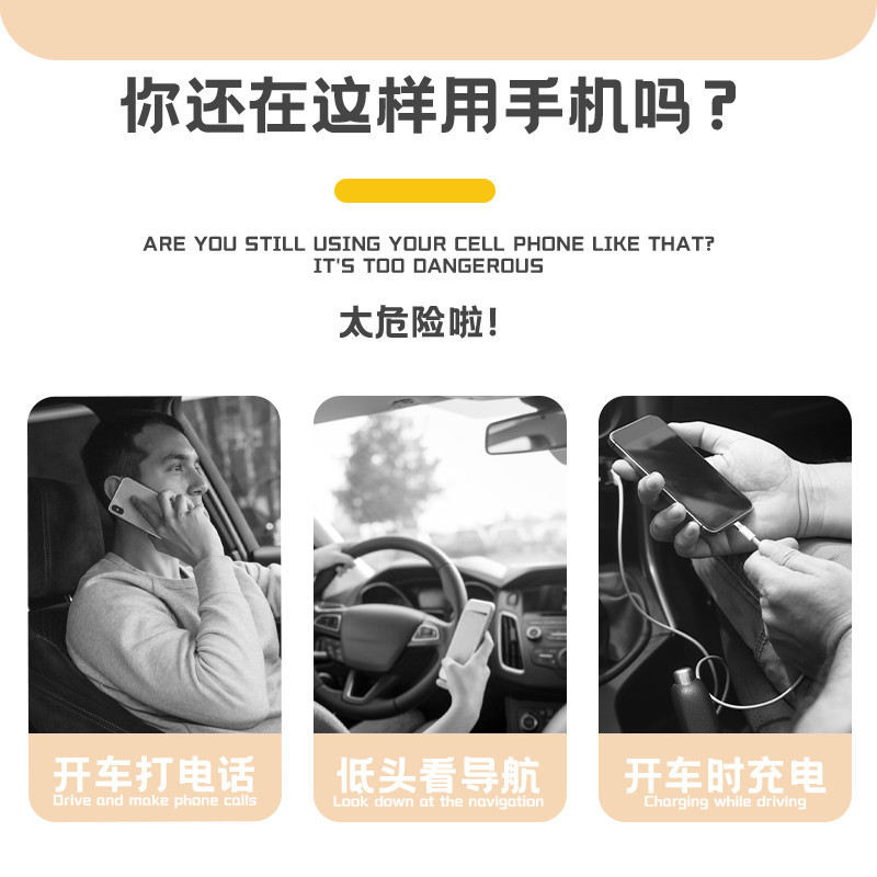 New Car Phone Holder for Navigation, Anti-Shake In-Car Mount, Trendy Kt Cat Car Air Vent Phone Holder for Girls