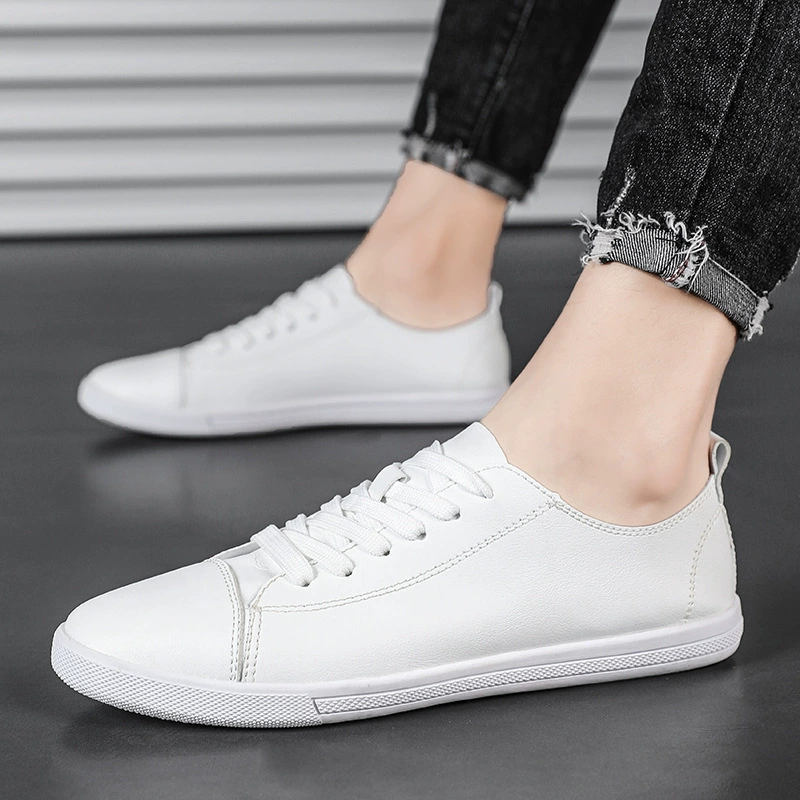 2022 весна и осень новые британские белые туфли, мужская повседневная мужская обувь из воловьей кожи, Британские кроссовки на шнуровке, низкие мужские кроссовки