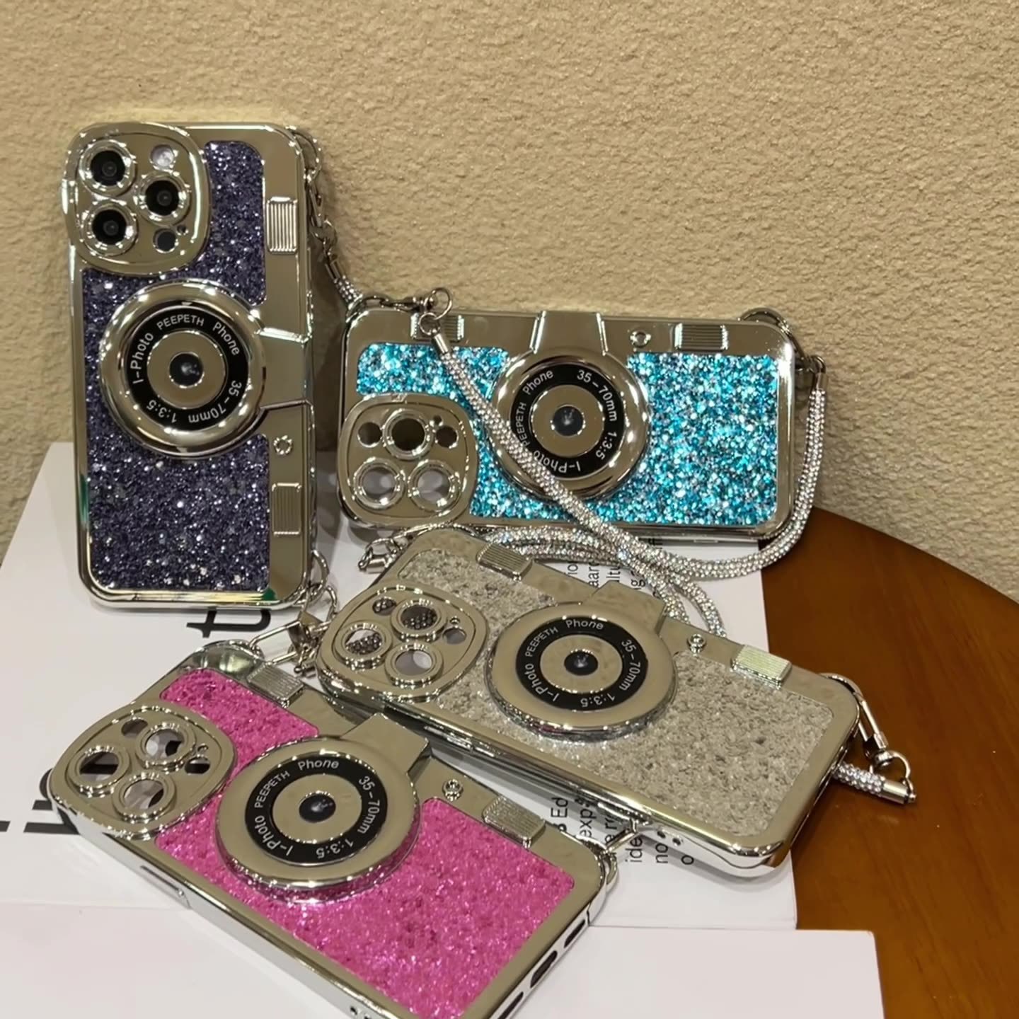 Cámara de brillo de moda para iphone15 portátil 16ProMax funda para teléfono móvil Apple 14 hombres y mujeres 13 galvanoplastia 16