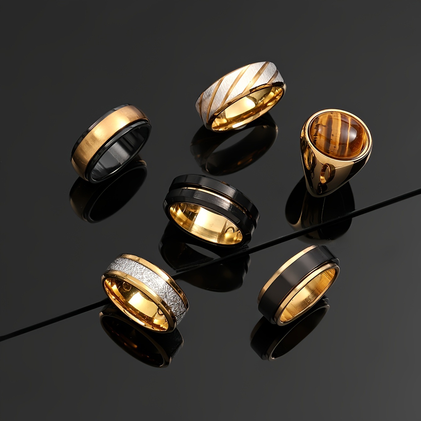 Designer Men's Ring Minimalist Modern Style For Refined Gentlemen_voghion.com