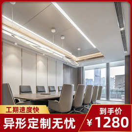 银梨拉丝饰面板贴图 金属木饰面全屋设计办公会议室木饰面背景墙