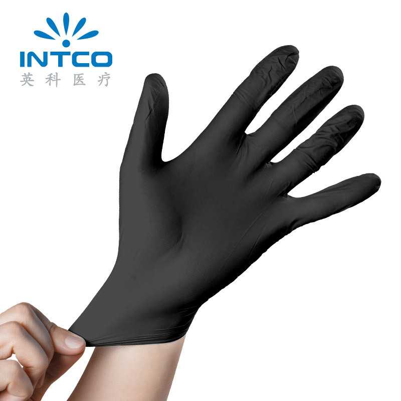 Yingke negro guantes de nitrilo hogar al por mayor espesado goma lavavajillas cocina durable nitrilo desechables en caja