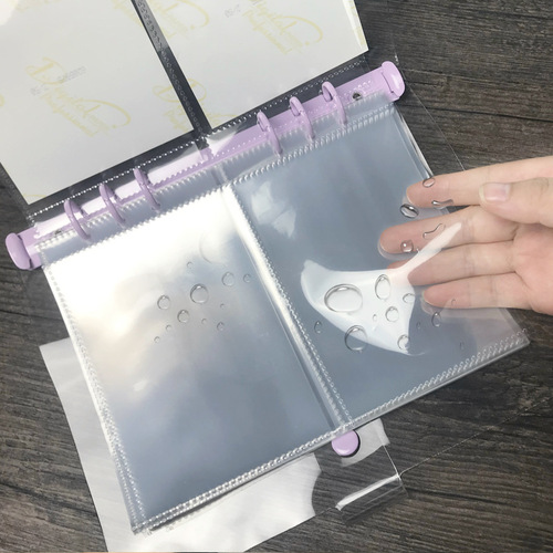 Transparent 4-grid 2-grid card storage bag large 5-inch photo 6-hole loose-leaf photo album inner pages a5 hand ledger replacement bag