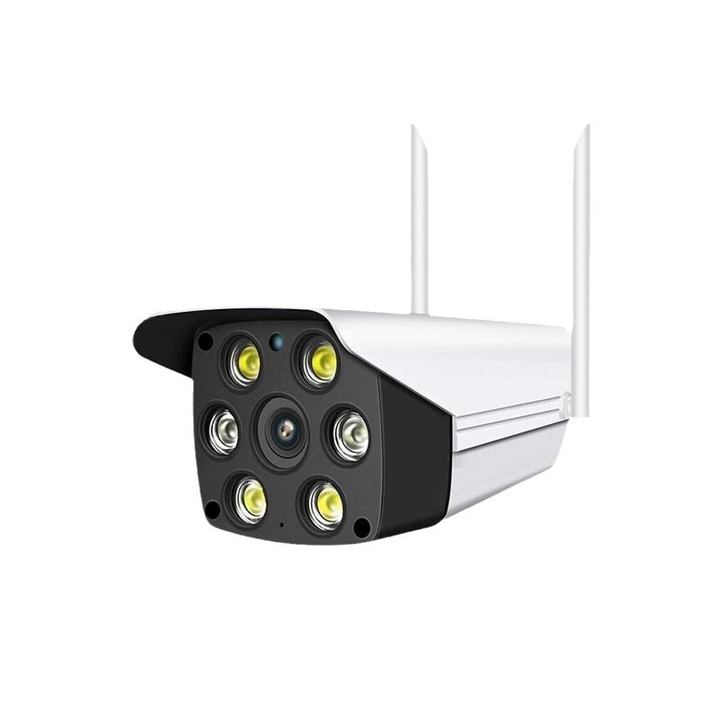 无线wifi摄像头双光源枪机带云台旋转手机远程室外防水插卡监控器