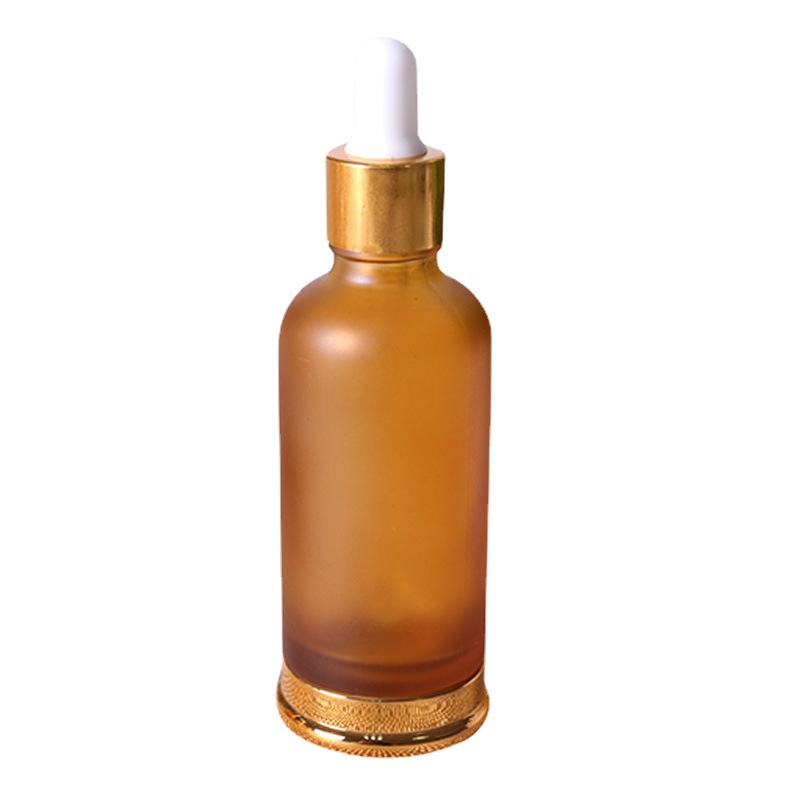 Fábrica al por mayor de vidrio gotero de aceite esencial botella vacía botella de soporte inferior 30ml spray color prensa botella spray cosméticos sub-botella