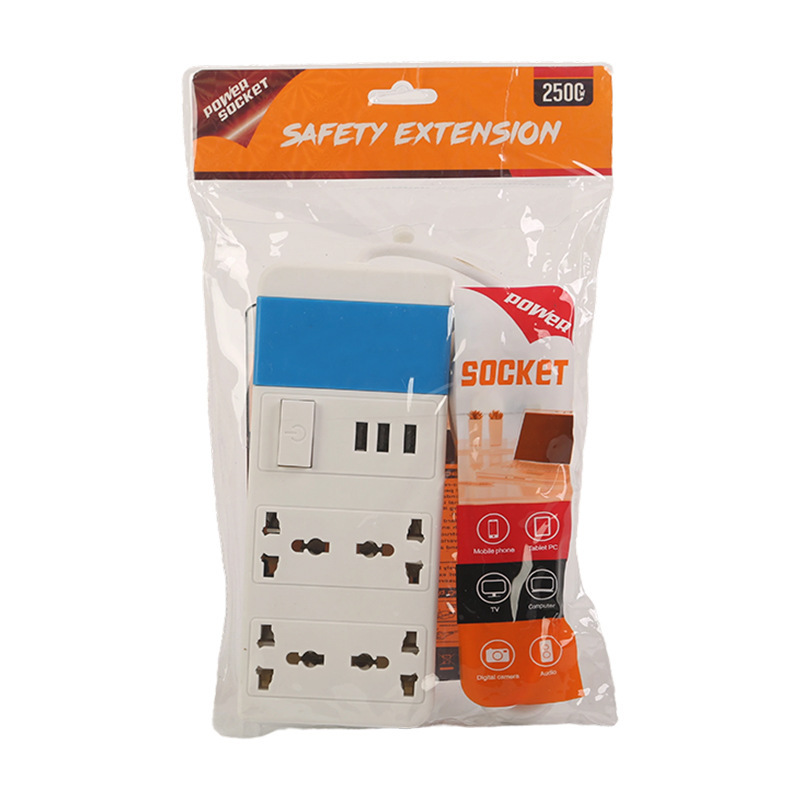 enchufe con conector USB, un solo paso para cargar enchufe de oficina, conector de múltiples posiciones para satisfacer una variedad de equipos