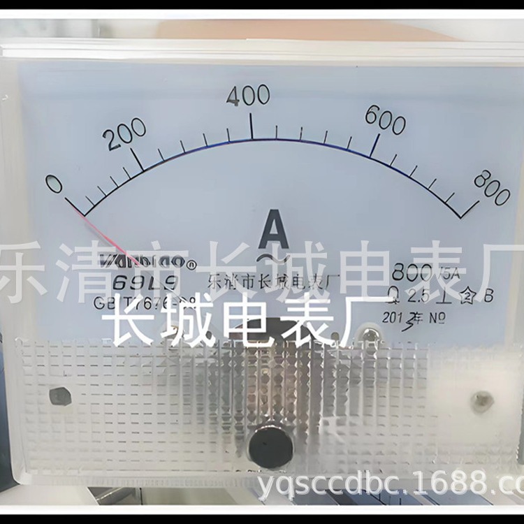 长城电表厂 69L9  800/5A 交流指针电流表80*65