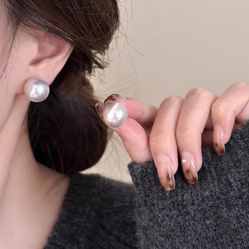 Shi Ji Man Tower Rose Pearl Earrings 2024 New Arrival Earrings Autumn/Winter High-End Light Luxury Women's Earrings