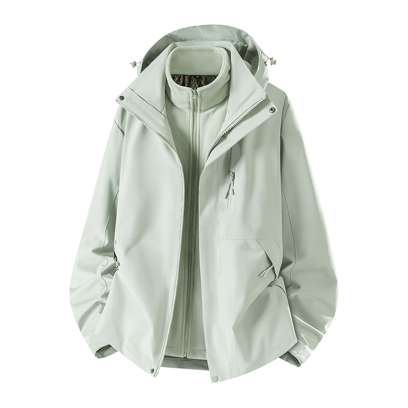 2026 chaqueta de asalto al aire libre 3 - en - 1 hombre y mujer chaqueta deportiva de capa suave chaqueta de montaña chaqueta impermeable