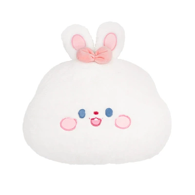 Waist support Headrest and Lumbar Support Cute Little - rabbit-fur-embroidered-bow-rabbit-waist-round-shape