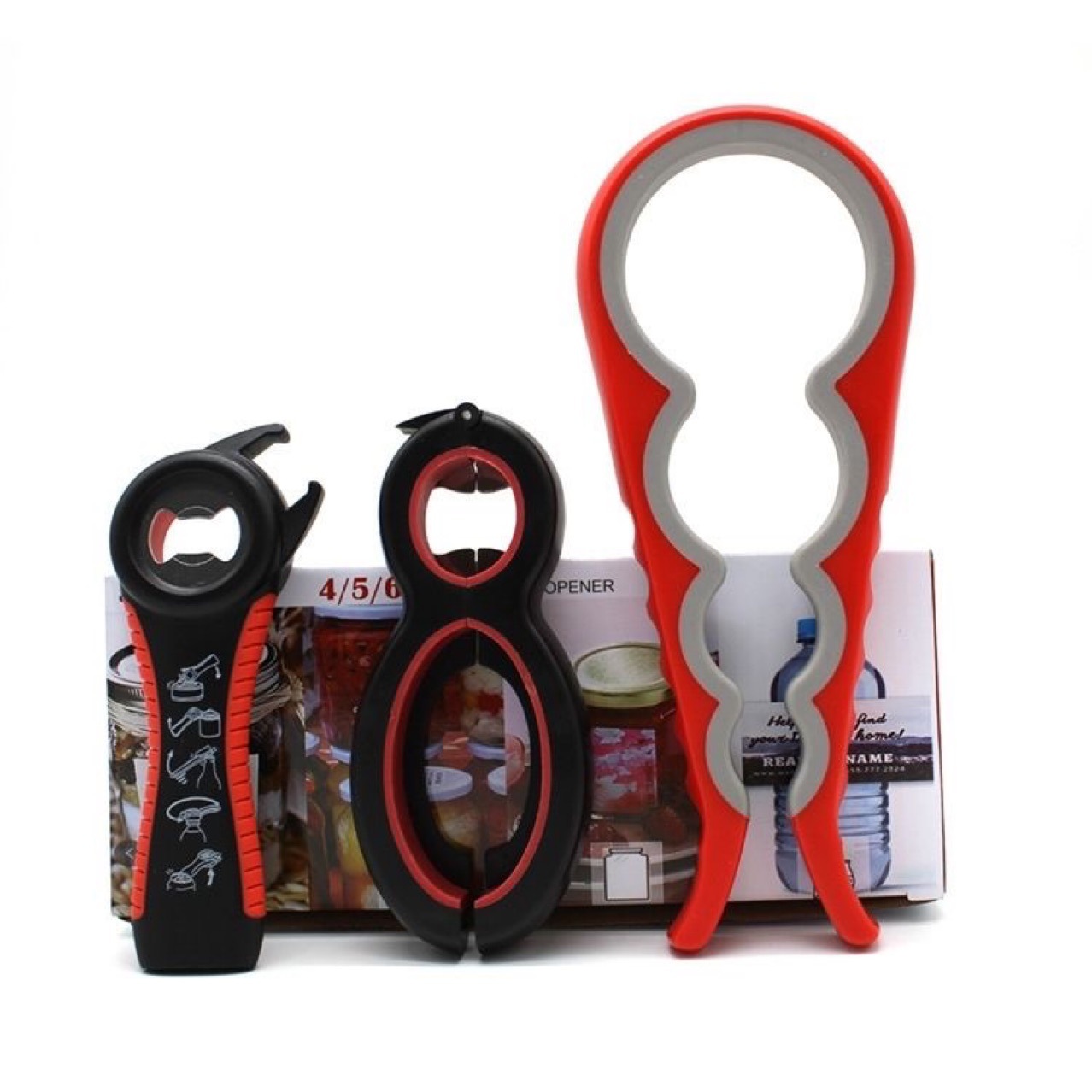 6-in-1 Can Opener Multi-Purpose Bottle Opener Kitchen Tool Cap Opener 8-Word Can Opener