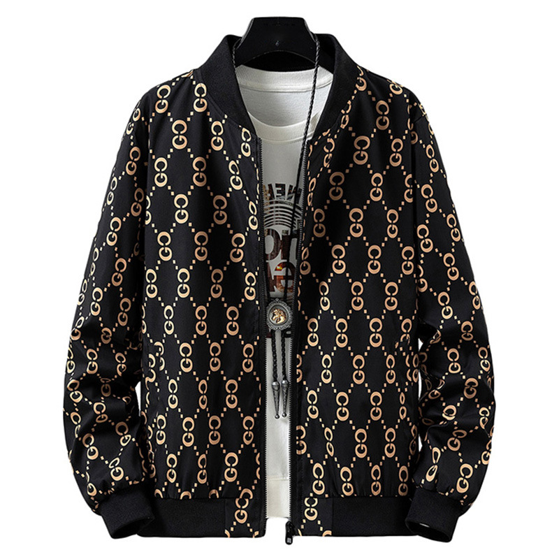 Frühling und Herbst Slim Fit Jacke Herren Mantel koreanischen Stil Baseball Kragen lässig vielseitige Kleidung Trend_voghion.com