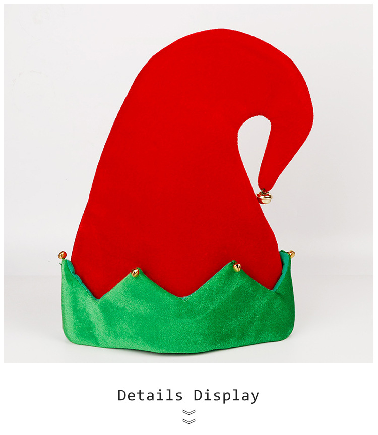 Creatività decorativa Divertente gamba dei pantaloni rossi Bambini Adulti Cappello da elfo da clown natalizio Festa_voghion.com