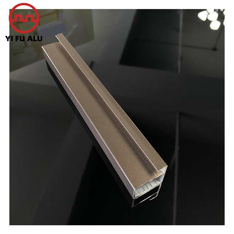 Minimalist wardrobe door frame glass profile 20 Spot 6 color sliding glass cabinet wardrobe door aluminum profile