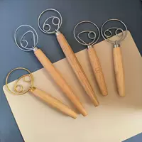 Кухонный помощник инструмент Woodpower ручной ручной и лапша один круг двойное кольцо смешивание муки из нержавеющей стали