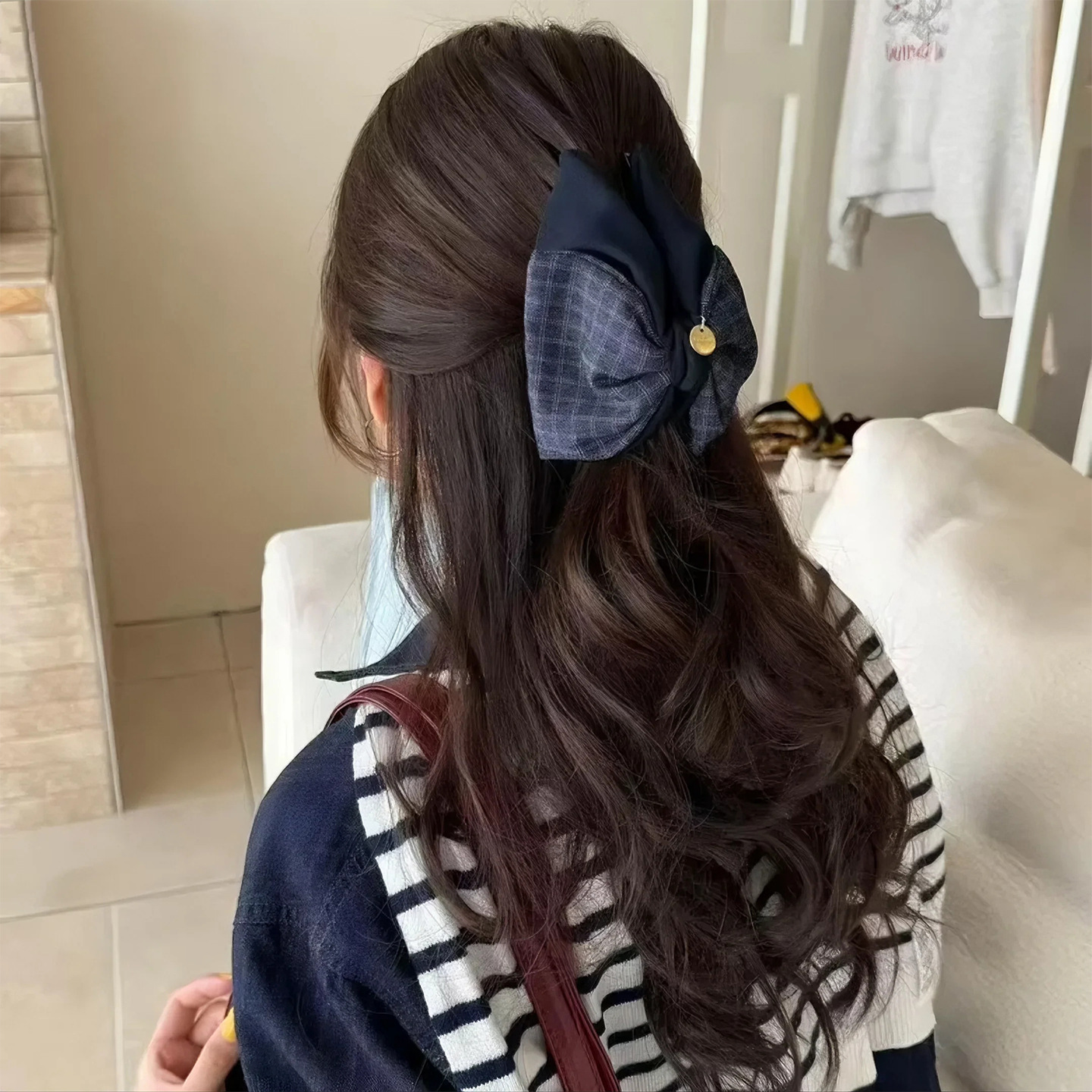 Elegante retrógrado leopardo triángulo clip de agarre mujer 2025 nuevo clip de cabello de cabeza de tiburón clip de cabello adornamiento para el cabello