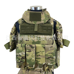 Foreign trade model fully protective bulletproof vest, GA3 level CP camouflage 1000DPE aramid NIJ IIIA.44 bulletproof vest