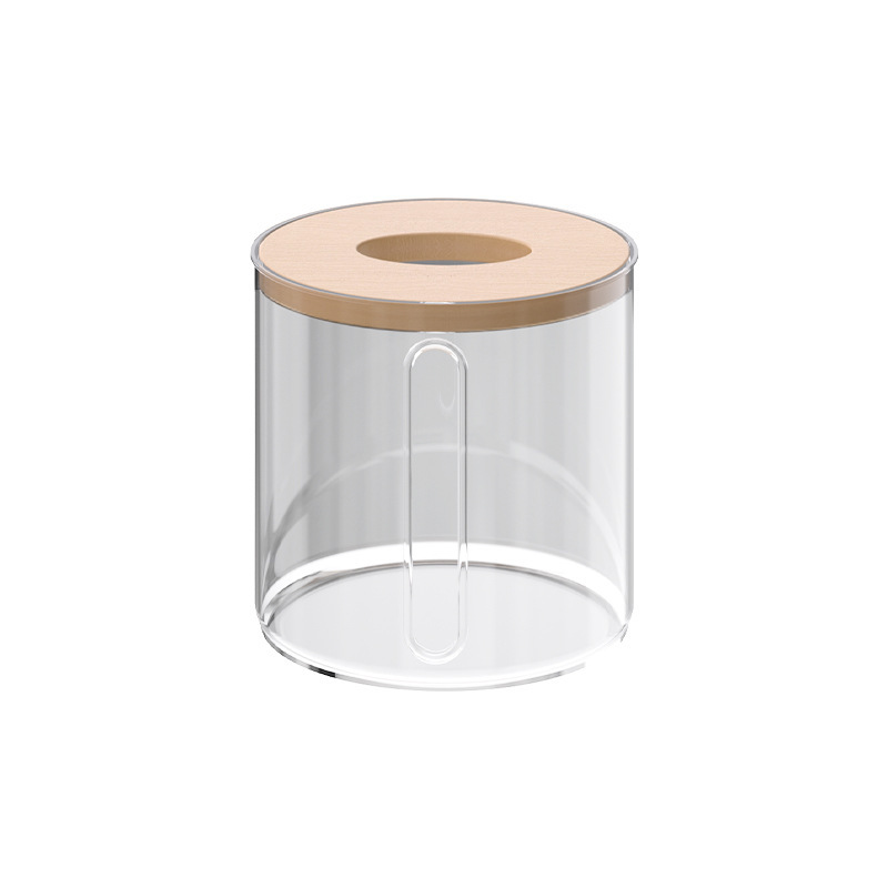 Caja de toallas de papel, caja de bombeo de cartón, Sala de estar familiar, restaurante de rollo redondo de viento nórdico, escritorio creativo, caja de almacenamiento simple