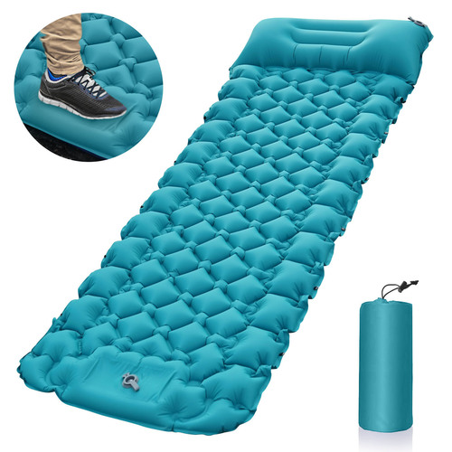Portable Outdoor Inflatable Pad, Lightweight, Easy to Carry, Outdoor Camping Foot Pad, Waterproof Inflatable Sleeping Pad, Noon Nap Car Inflatable Pad