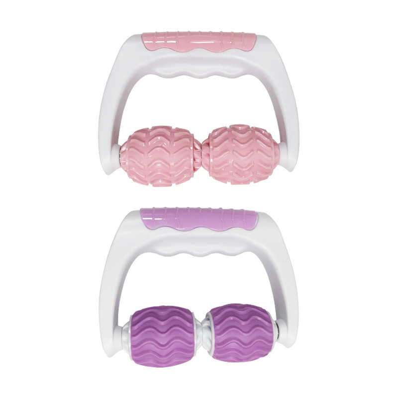 Masajeador de pierna 360 grados, rodillo de masaje para relajación muscular y yoga, mano