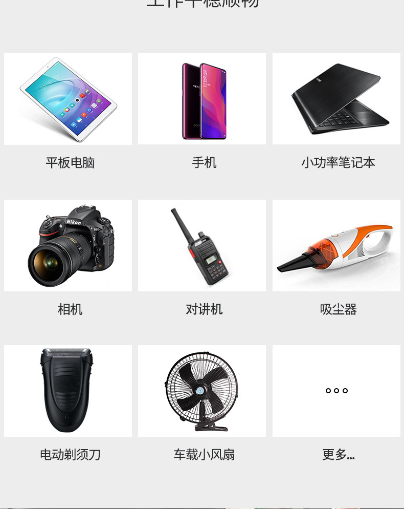 Source Factory Multifunctional Car Charger Ultra-Small Inverter 12V24V to 220V Socket Apple Pd Fast Charging