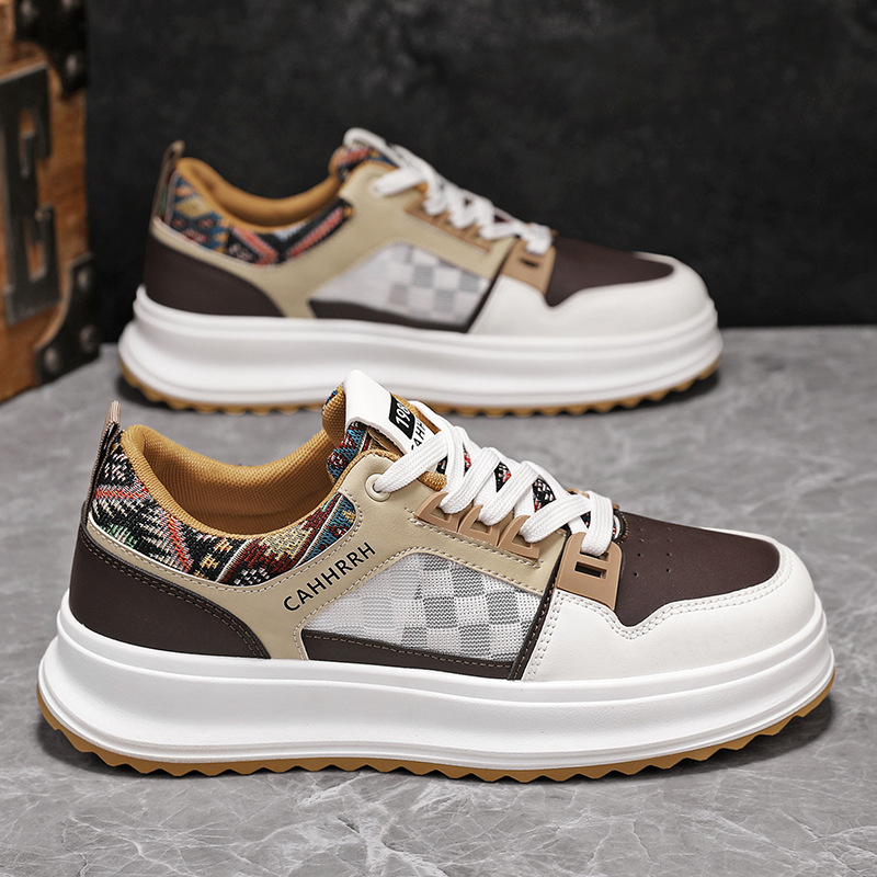 2025 nuevos modelos de verano para hombres ligeros, transpirables, modelos finos, tendencia, moda versátil, zapatillas de deporte casuales simples para hombres