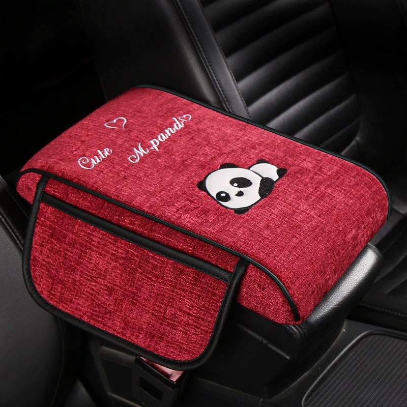 Новая автомобильная подушка-накладка на подлокотник с вышивкой, из пены с эффектом памяти, универсальная, защита от пятен, для центрального подлокотника автомобиля