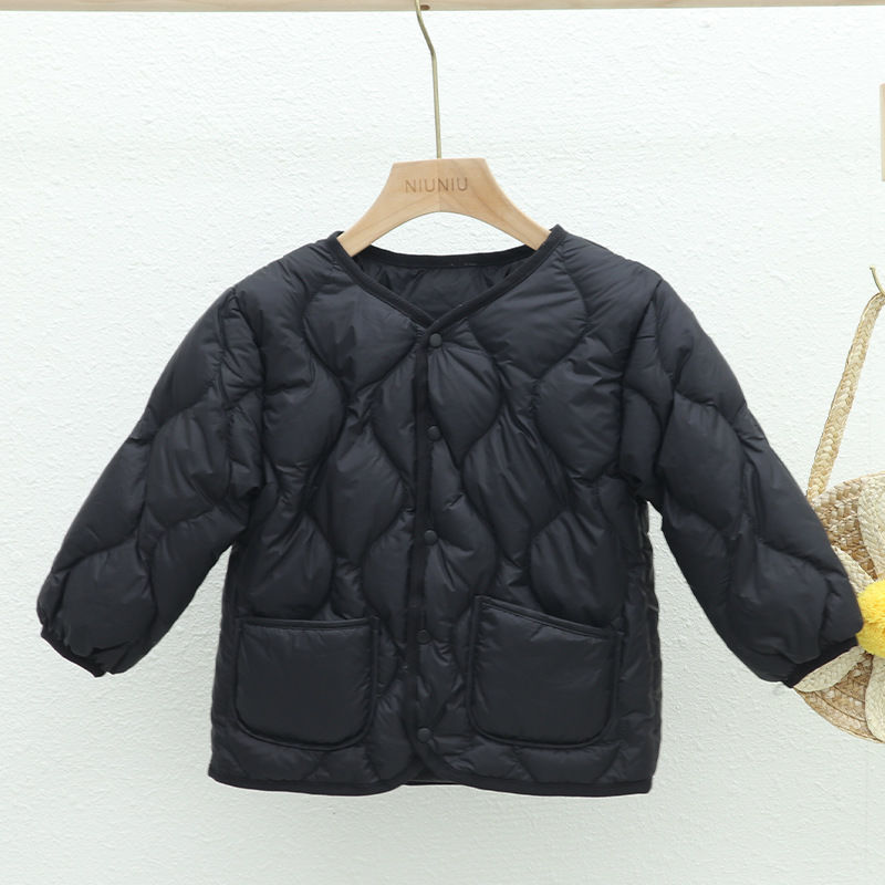 Chaqueta de plumón ligera para niños niñas niños bebés uniformes escolares calientes de otoño y invierno chaqueta interior ligera