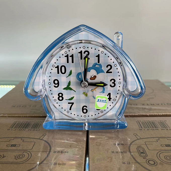 Reloj despertador silencioso con diseño cartoon - Con luz nocturna - Simple y práctico - Para estudiantes y hogar - Ideal como regalo