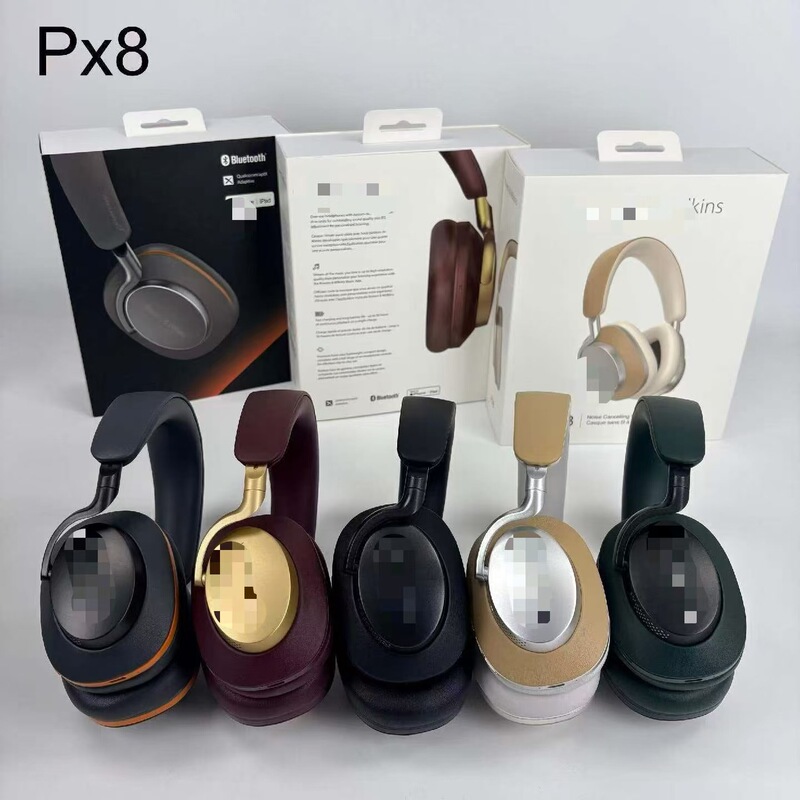 Cross-Border New Model Px8 Head-Mounted Wireless Bluetooth Headphones with Anc Active Noise Reduction, Long Battery Life, Full-Ear Coverage, High Quality